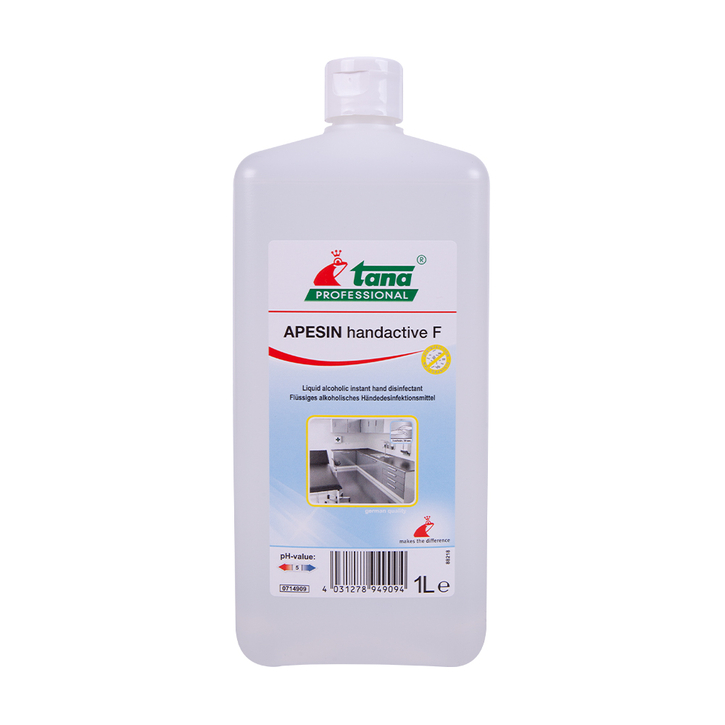 Apesin Handaktiv F / Дезинфицирующее средство для рук Apesin Handaktiv F / 1000 мл / 1 Stk / Антибактериальное / Для кожи