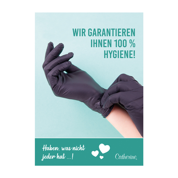 Рекламный постер Hygiene A1 / Werbeposter Hygiene DIN A1 / 1 Stk / Постер гигиена / A1