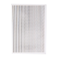 Полоски серебряные / Stripes silver / 1 Stk / Декор для ногтей / Серебряные полоски