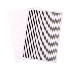Полоски белые / Stripes white / 1 Stk / Декор для ногтей / Белые полоски
